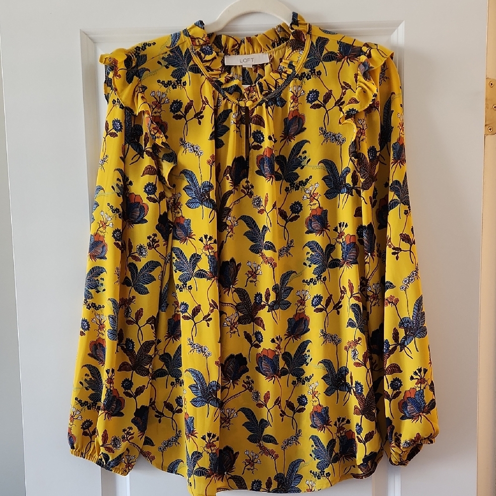 Floral Yellow Blouse